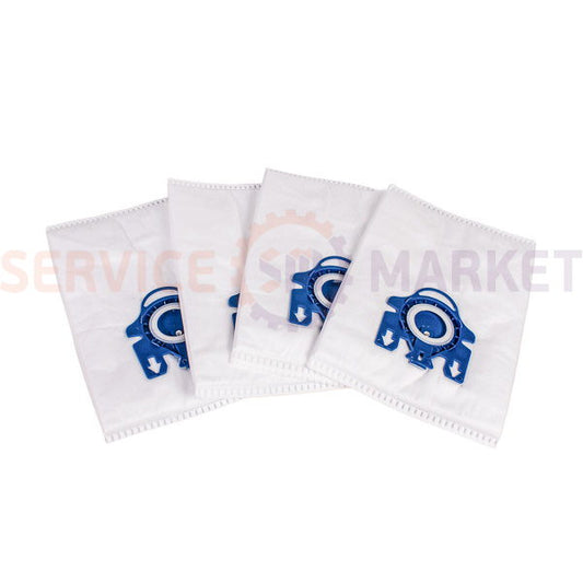 Набір мікрохвиль мішки. (12 шт.) HyClean 3D GN + фільтр мотора та вихідний (по 2 шт.) для пилу. Miele