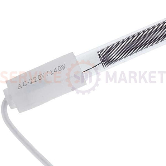 Тен відтайки (скляний) для холодильника 140W"/33 см./13.2" No Frost