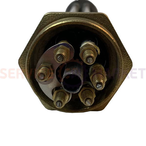 Блок тэнов 10000W 220V (нержав.), L=350mm гайка 1,5" (48mm) для электрического котла BALCIK