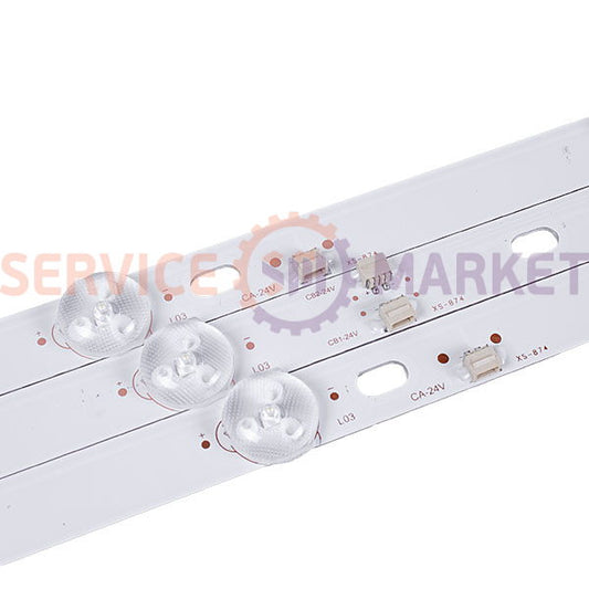 Комплект LED підсвітки JS-D-JP395DM-A81EC + JS.D-JP395DM-B82EC для телевізора 40&apos&apos