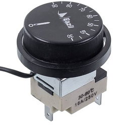 Термостат для бойлера WHD90F 16A L=1000mm Tmax = 90°C + ручка керування (3 клеми)