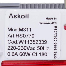Двигун циркуляційної помпи C00634172 Askoll M311 220-230V 60W для посудомийної машини Indesit