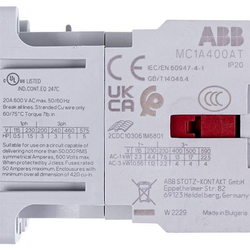 Контактор (магнітний пускач) 4-контактний GENERAL ELECTRIC UNOX KVE1115A 4kW 400V 20A