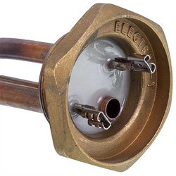 Тін для бойлера 2500W (нержавіюча сталь) L=300mm, гайка 1 1/4&apos&apos