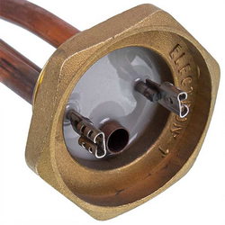 Тін для бойлера 3000W (мідний) L=330mm, гайка 1 1/4&apos&apos