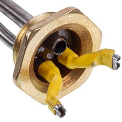 Тін для алюмінієвих батарей 700W (нержавіюча сталь) L=345mm D різьблення = 1&apos&apos (різьба права)