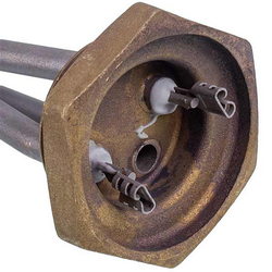 Тін для чавунних батарей Kawai 1000W (нержавіюча сталь) L=335mm D різьблення = 1 1/4&apos(різьба ліва)