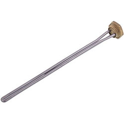 Тен для чавунних батарей Kawai 2500W (нержавіюча сталь) L=430mm D різьблення = 1 1/4&apos&apos (різьба права)