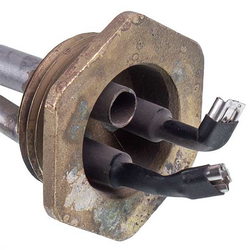 Тен для алюмінієвих батарей Sanal 1200W (нержавіюча сталь) L=395mm D різьблення = 1&apos&apos (різьба ліва)