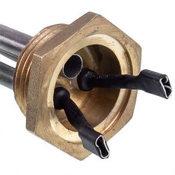 Тін для алюмінієвих батарей 1500W (нержавіюча сталь) L=560mm D різьблення = 1&apos&apos (різьба ліва)