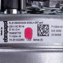 Вентилятор 57 Вт для газового казана Baxi/Westen 5682150