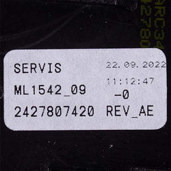 Модуль керування з індикатором для стиральної машини Beko 2427807380