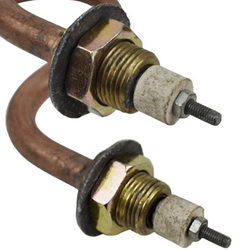 Тін для дистиллятора 1,5 кВт (мідний) H=100 мм, B=150 мм, M18 (загнутий)