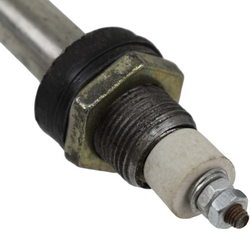 Тін для нагріву води 2500W 220V (нержавіюча сталь) L=210mm M14 (скріпка)