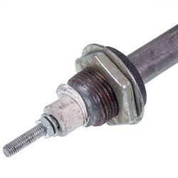 Тін для харчоварільного котла 2500W (нержавіюча сталь) L=150mm M20 (круглий)