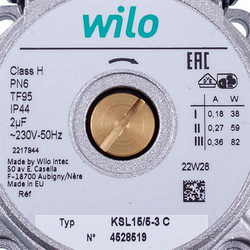 Насос циркуляційний Wilo KSL15/5-3C 82 Вт для газового котла Viessmann 7830453