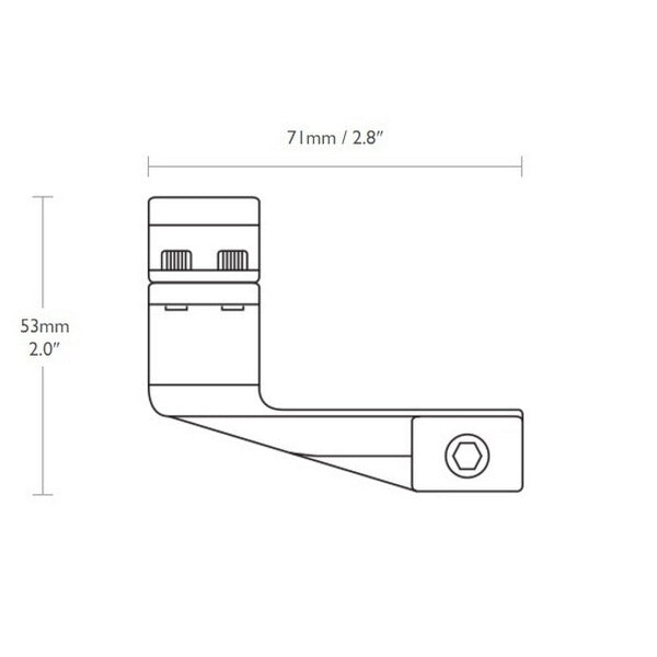 Кольца Hawke Reach Forward 30mm/Weaver/High extension 2" (22127)