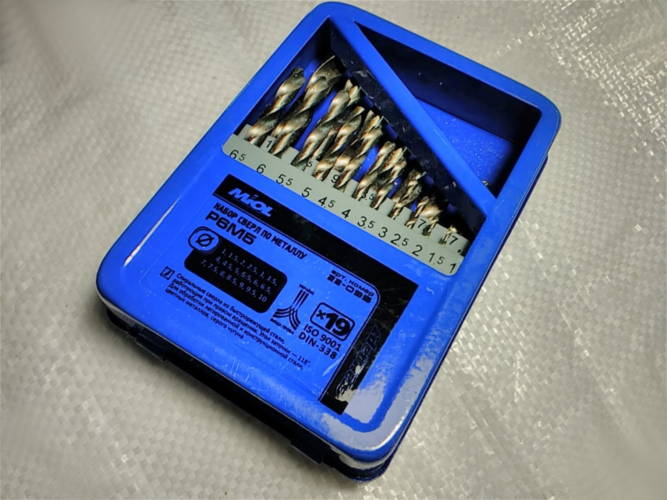 Miol P6M5 1-10 мм 19 шт по металлу