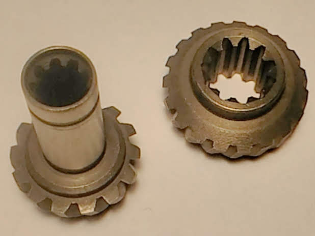 Коническая пара под вал 9 шлицов