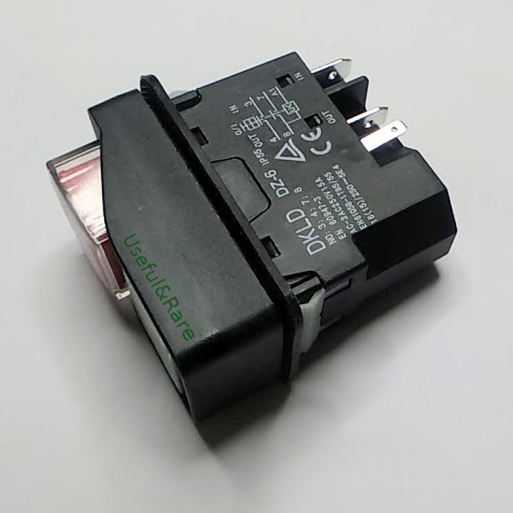 Силовая герметичная кнопка DKLD DZ-6 15A 5 клемм вкл/выкл для