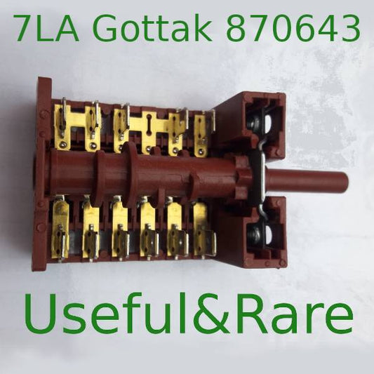 Переключатель 7LA Gottak 870643 для духовки Minola, Zanetti, Ferre