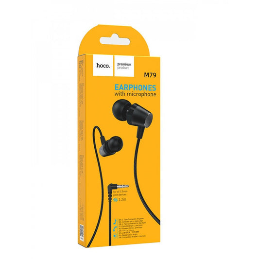 Навушники з мікрофоном 3.5mm - Hoco M79 Cresta universal - Black