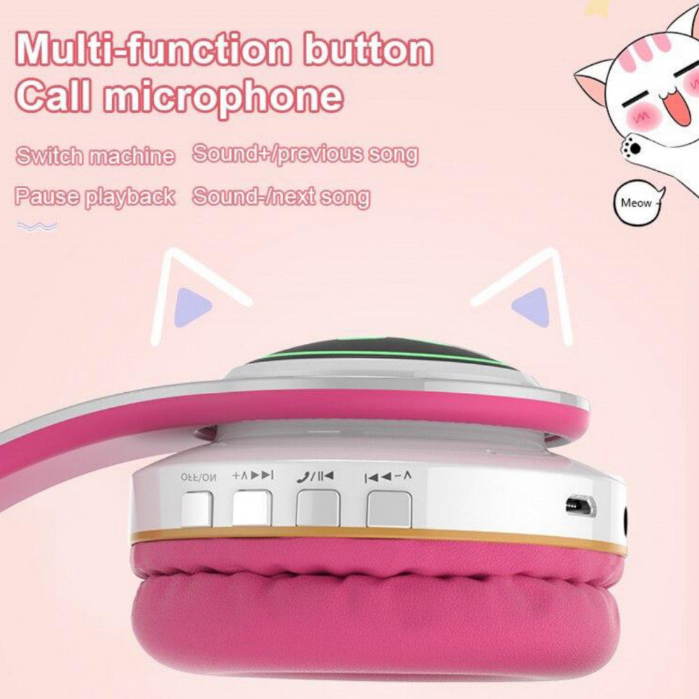 Навушники Bluetooth - TUCCI T24 LED - White