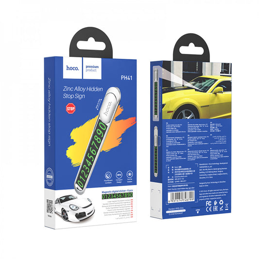 Metal hidden stop sign — Hoco PH41 Promise metal hidden stop sign — Silver