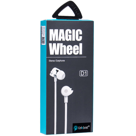 Навушники із мікрофоном 3.5mm — Celebrat D1 — White