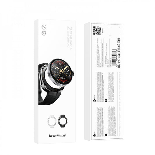 Smart Sports Watch (Call Version) - Hoco Y14 - Black