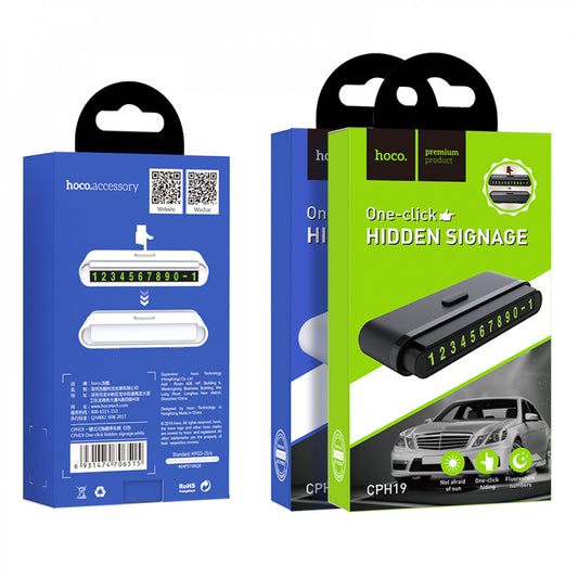 One-click Hidden Signage - Hoco CPH19 - black
