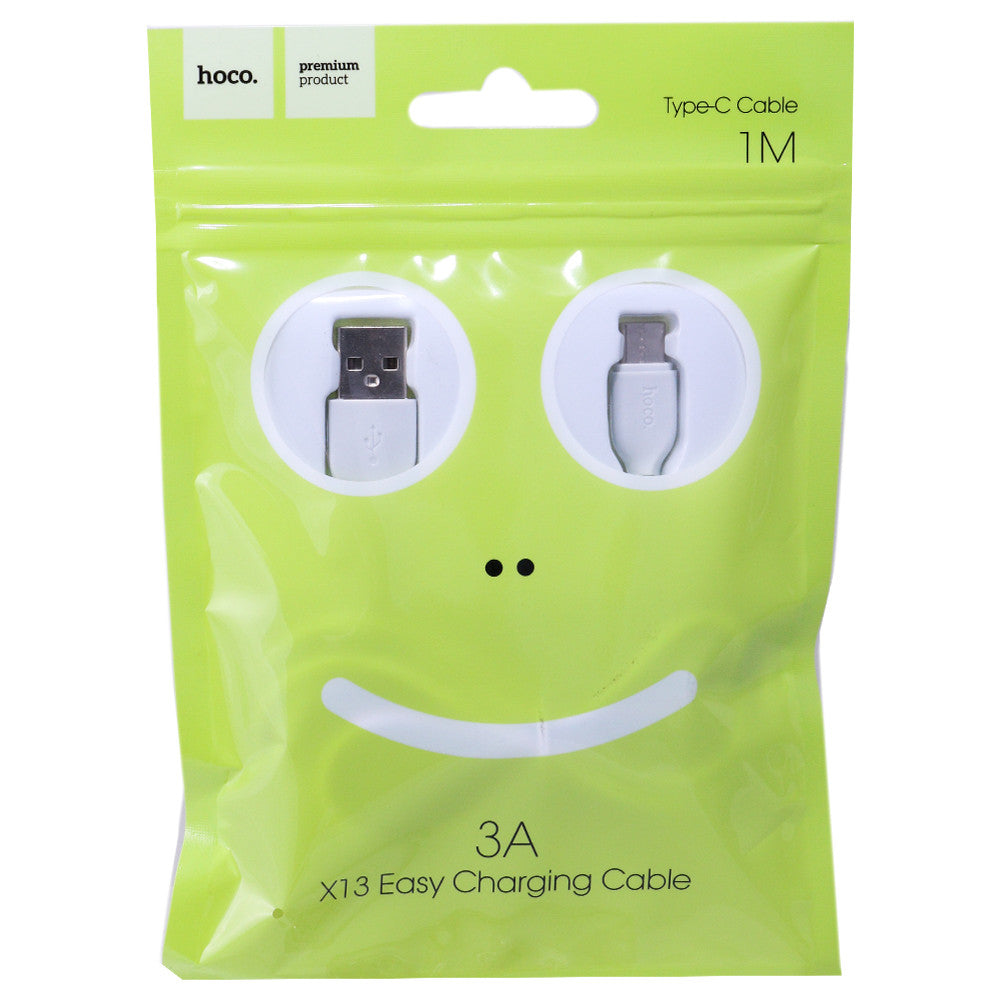 Кабель USB C 2A (1m) - Hoco X13 - White