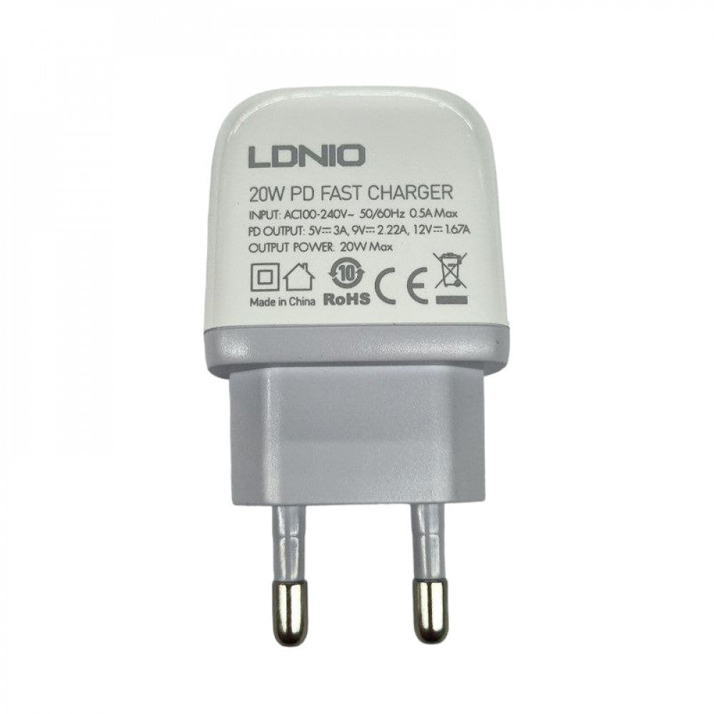 Home Charger | 20W | 1C - Ldnio A1209C White