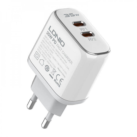 Home Charger | 35W | 2C - Ldnio A2528C White