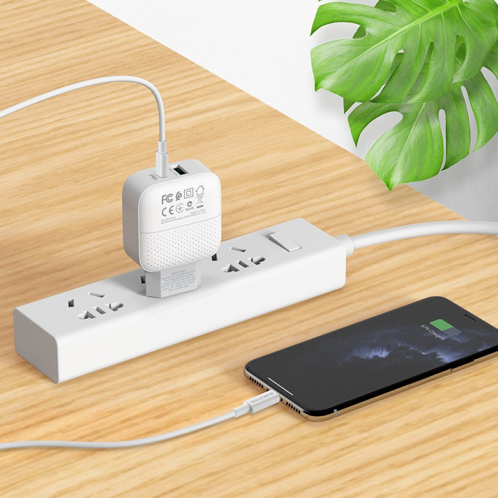 Home Charger | 20W | PD | QC3.0 - Borofone BA46A - White