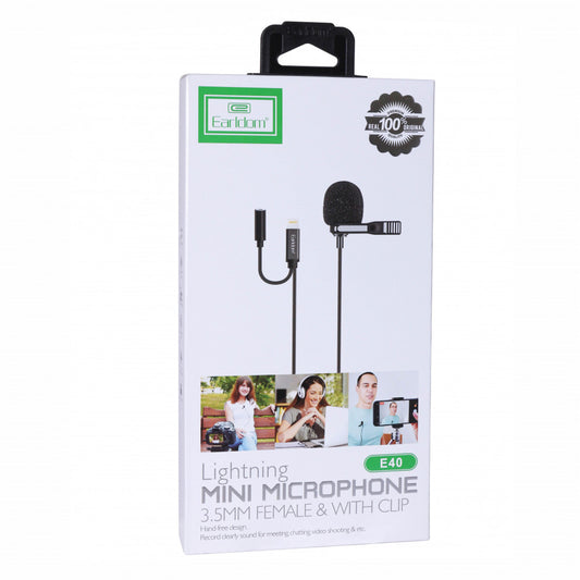 Мікрофон для телефону Lightning — Earldom ET-E40