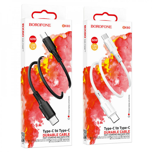 Кабель USB C to C 60W (1m) Borofone BX80