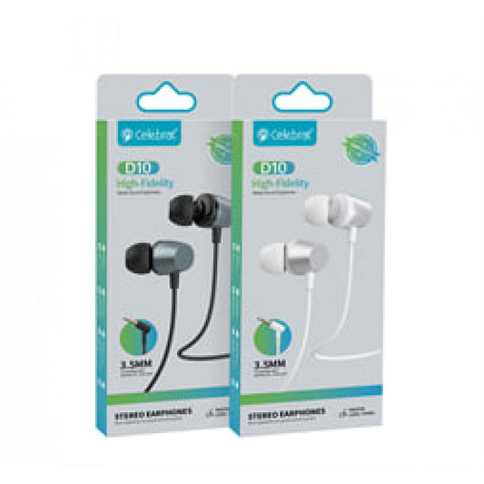 Навушники з мікрофоном 3.5mm - Celebrat D10 - Black