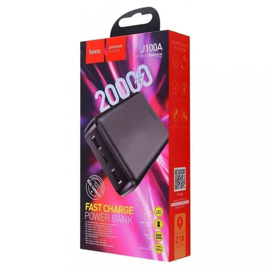 Power Bank 20000 mAh — Hoco J100A — Black