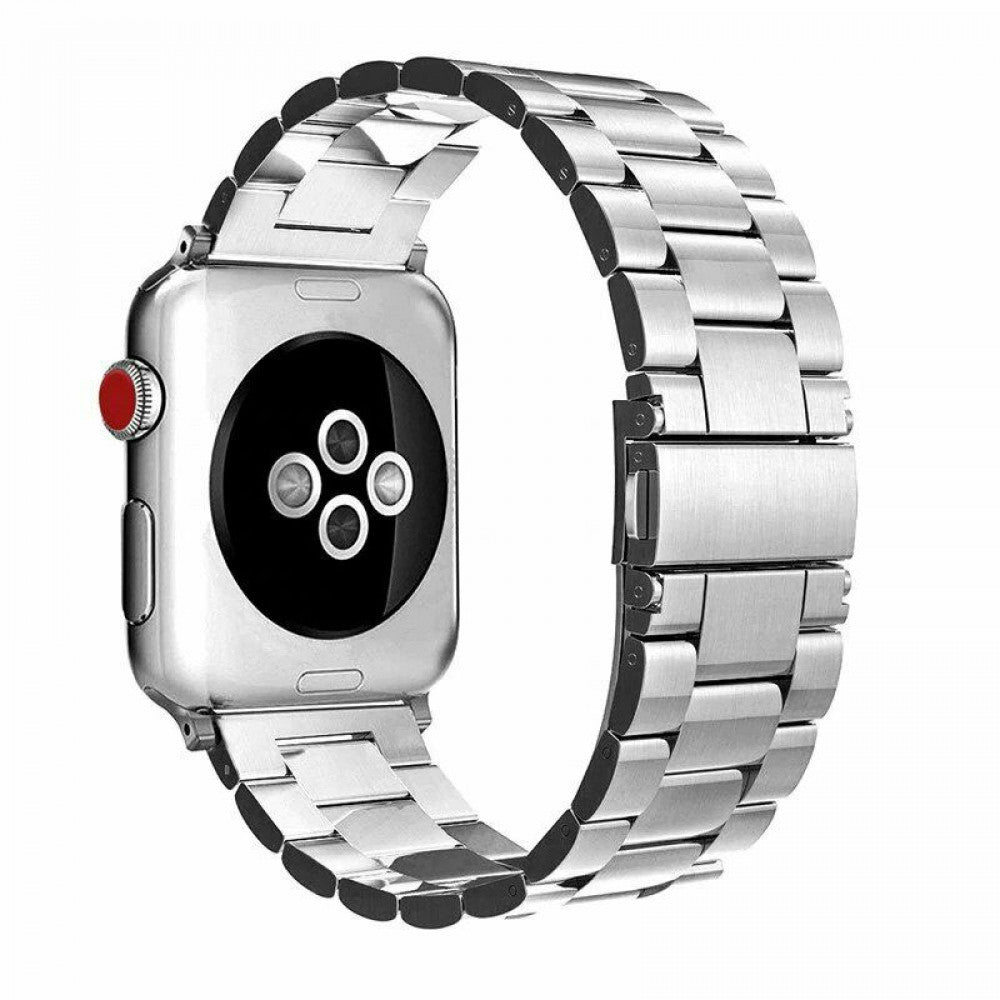 Ремінець Rolex 3 Bead - Apple Watch 42 mm | 44 мм | 45 мм | 49 мм Silver