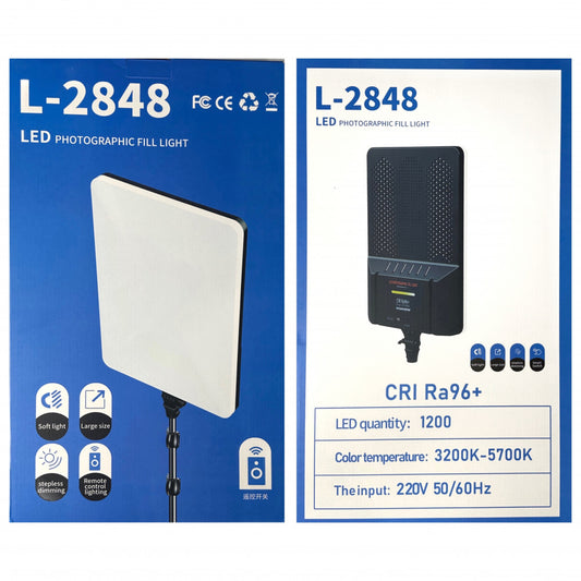 Лампа відеосвітло LED | L2848 | 40x28 cm | 120 Lights | 3200K-5700K |