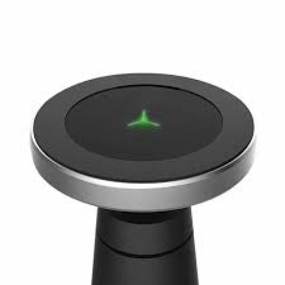 Автотримач магнітний на клейкій основі та на повітропровід з бездротовою зарядкою — 360 градусів