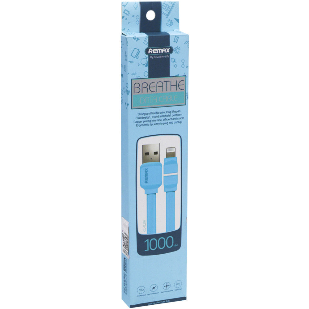 Кабель Lightning 2.1A (1m) - Remax (RC-29i) - White