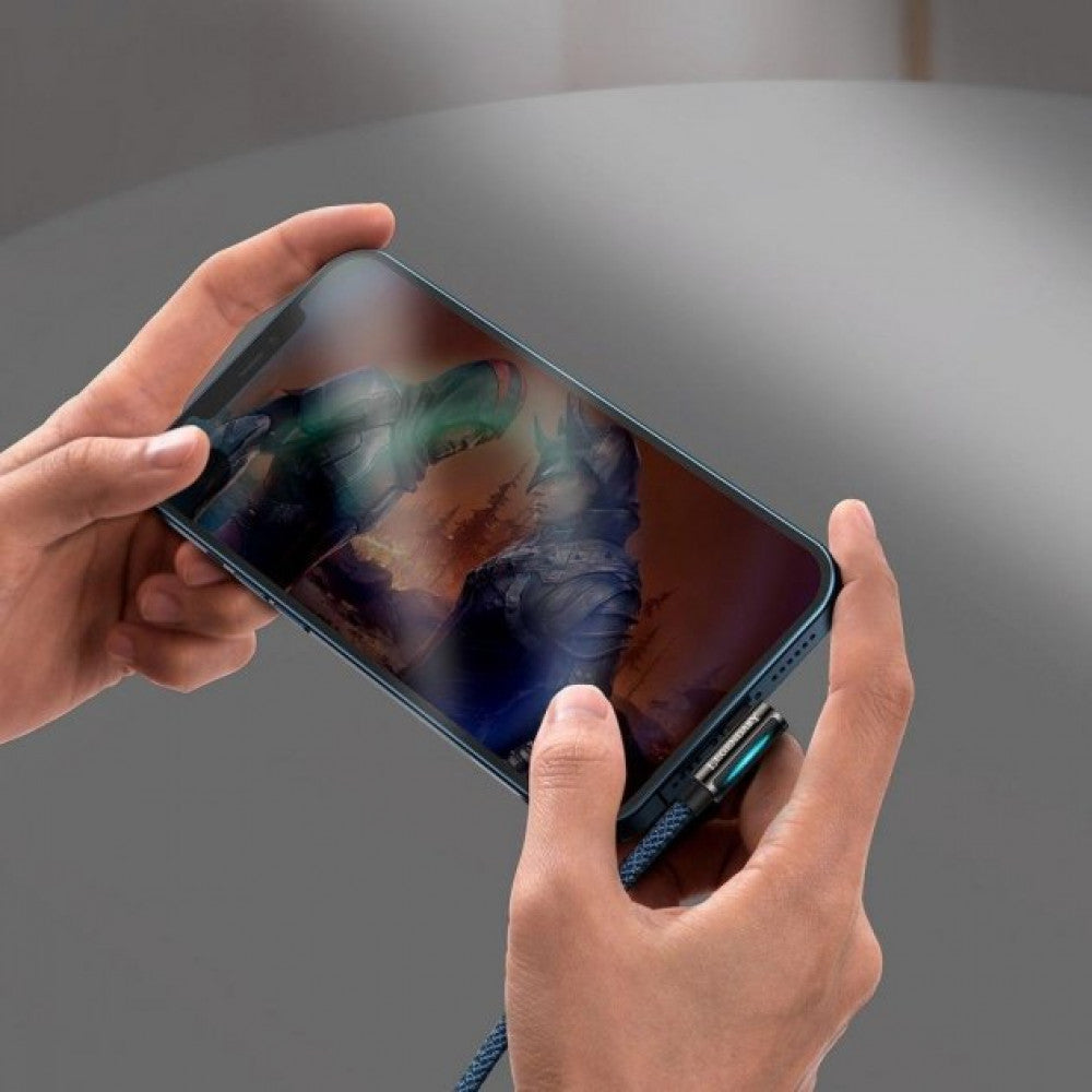 Кабель Lightning 2.4A (2m) - Baseus (CACS000103) Legend Series Elbow - CACS000103 Blue