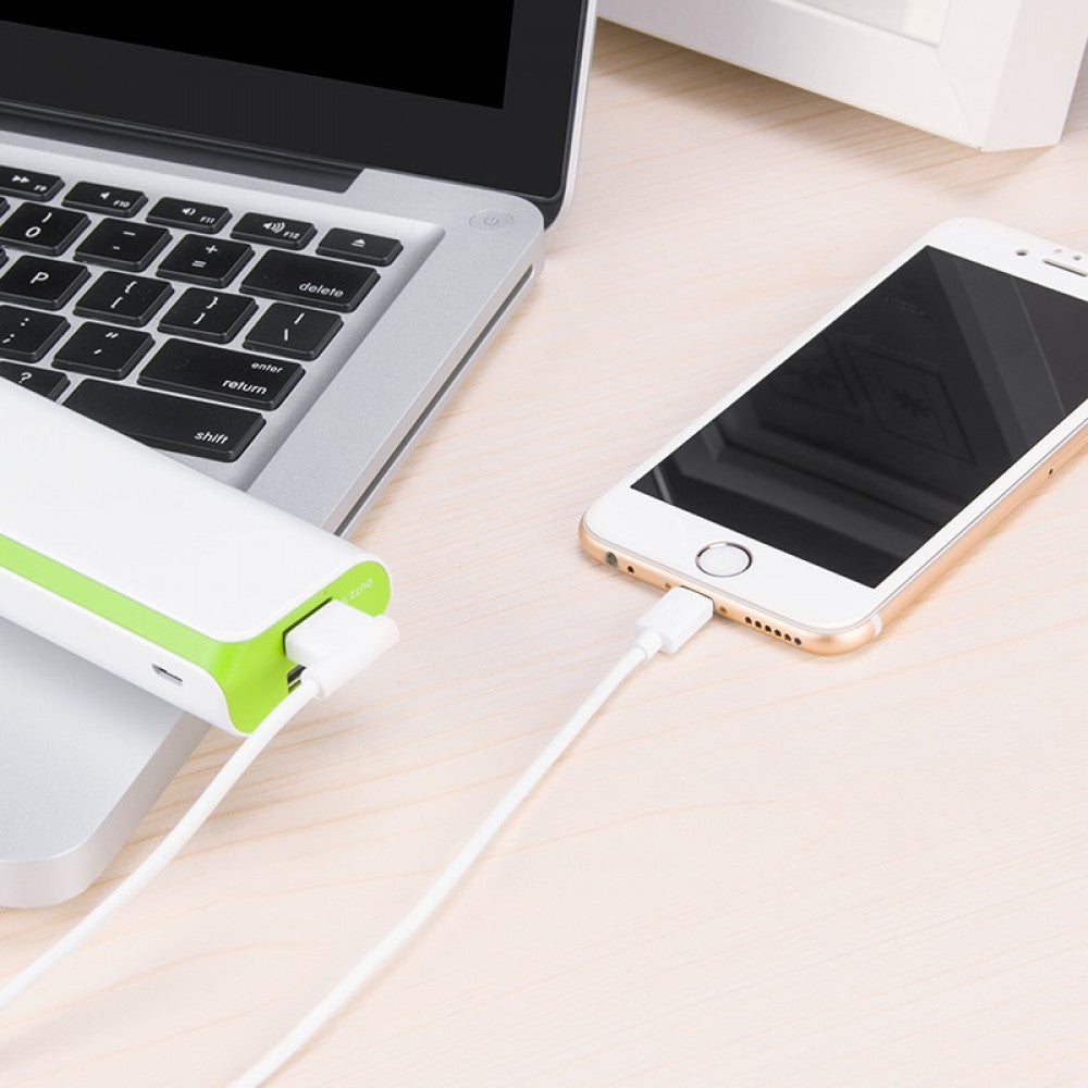 Кабель Lightning 2A (1.2m) - Hoco UPL11 L-shape Black - White