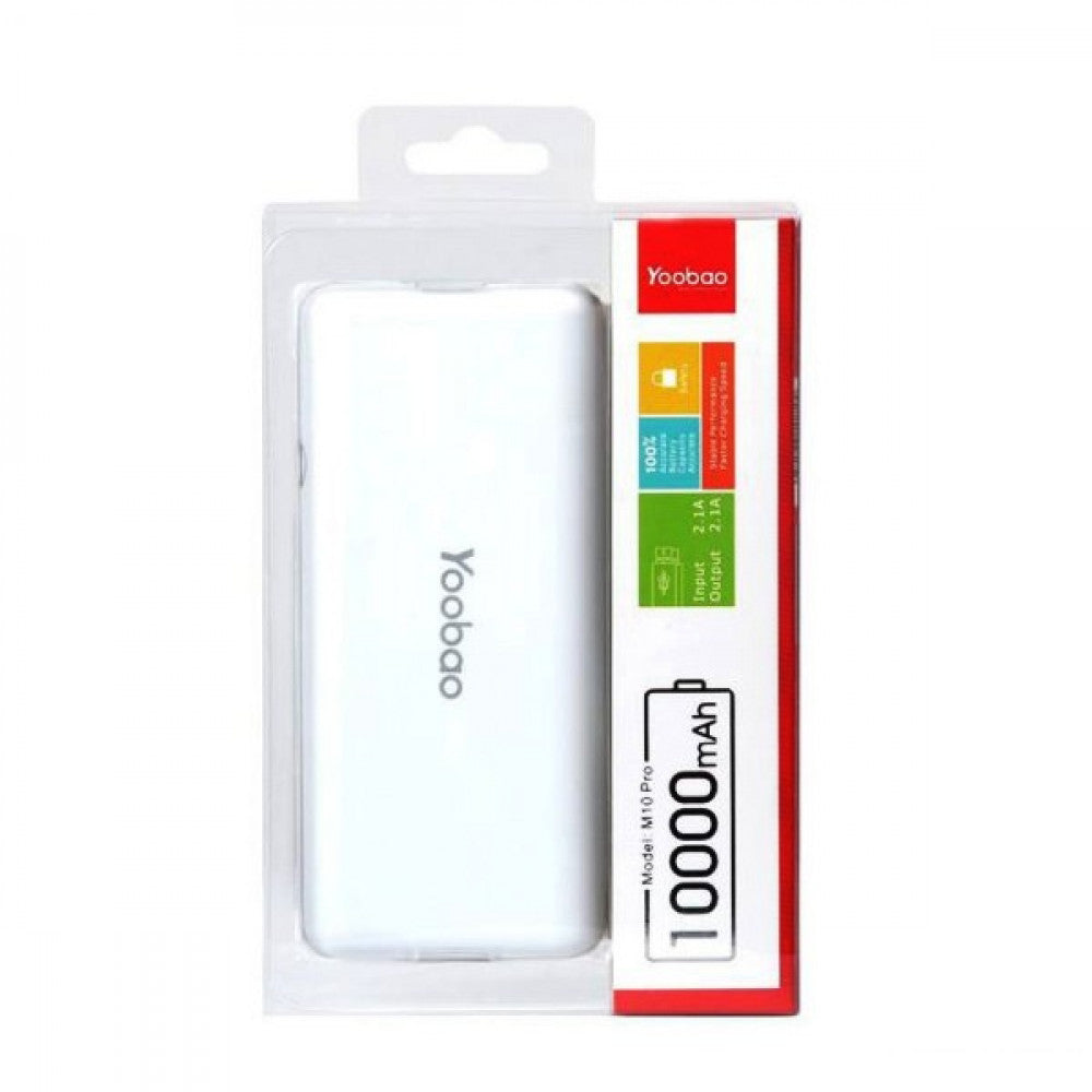 Power Bank 10000 mAh - Yoobao M10 - White