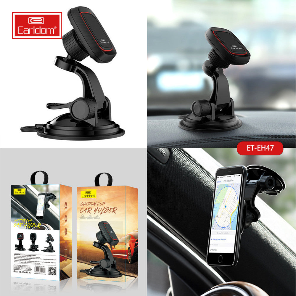 Автотримач магнітний на присосці - Earldom ET-EH47
