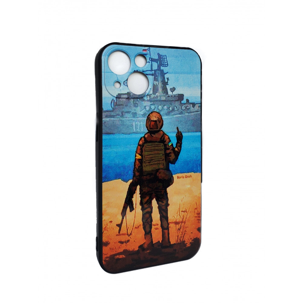 Soft Touch TPU Case with print — iPhone 12 — Тризуб