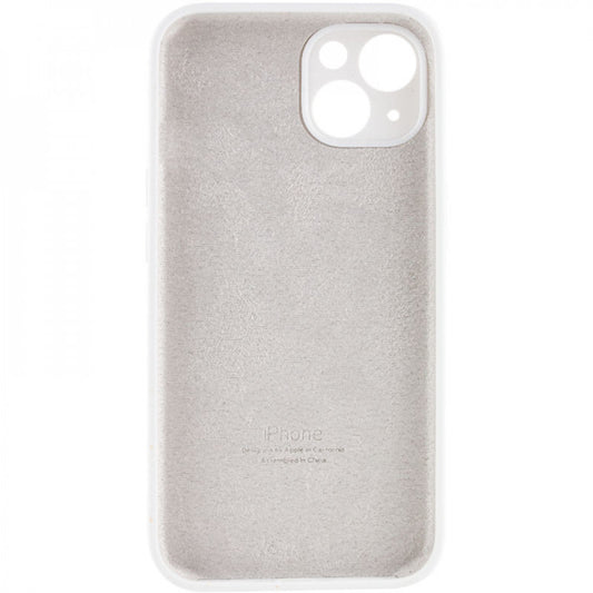 Original Silicone Case with protective camera — iPhone 14 — White (9)