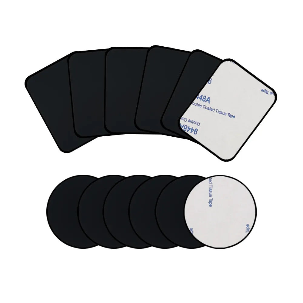 Набір метал пластин для магнт холдерів 2шт (прямокутний+круглий)